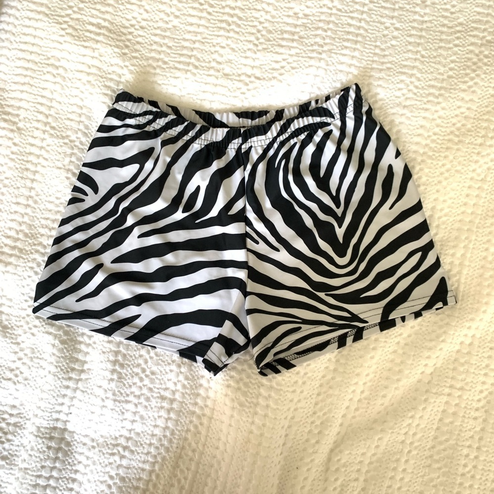 Funkadelic Zebra Print Volleyball Spandex Shorts